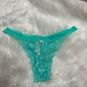 Y2K PINK Victoria's Secret Teal Lace Lingerie